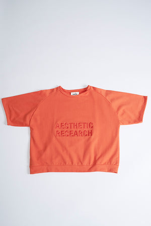 Short Sleeve Sweat - Orange - Aesthetic Research